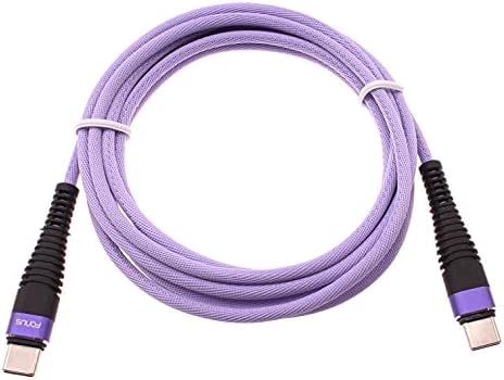 Ljubičasta 10FT PD kabl Tip C do USB-C Brzi kabel za brzu punjač Dodatna dugačka žica Kompatibilna