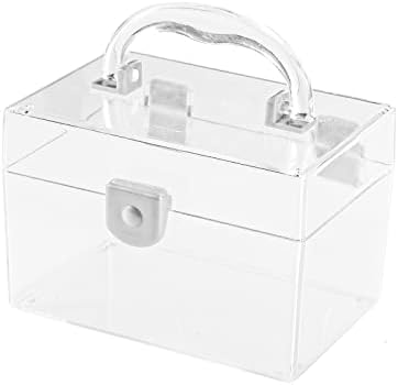 GIIYAA Plastična kvadratna kanta za odlaganje-ormar,kutija za odlaganje pamučnih jastučića, držač
