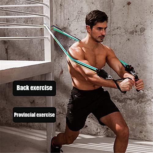 WSSBK 11 kom / Set muške trake za otpor Bodybuilding TPE pojas Fitnes trening Yoga Pull Rope oprema