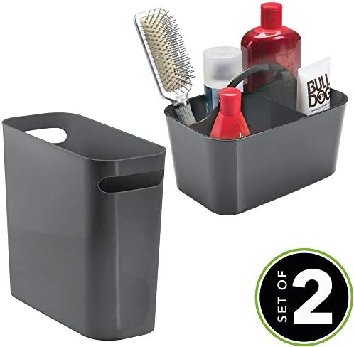 Mdesign 2 komada Combo - Plastična smeća Mogu i kupatilo Cadddy - za kupatilo - trgovina i organizovanje