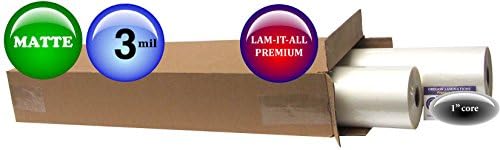 LAM-IT-all Hot Laminating Film 25-inch x 250-feet x 1-inch core 3.0 Mil mat