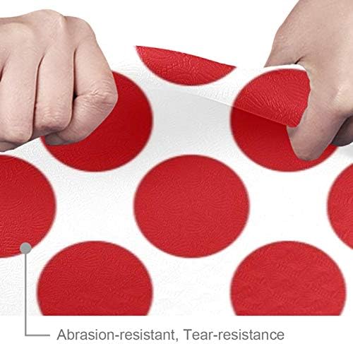 Siebzeh Polka Dots Red Premium Thick Yoga Mat Eco Friendly gumeni Health & amp; fitnes non Slip Mat za sve