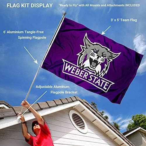 Weber State Wildcats zastava i nosač nosača