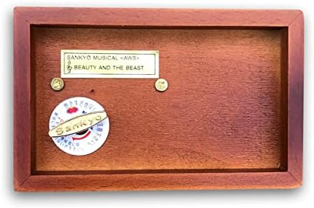 Binkegg Plea [Greensleeves] Brown Antiqued Lock Drvena kutija za nakit Muzička kutija sa sankyo muzičkim