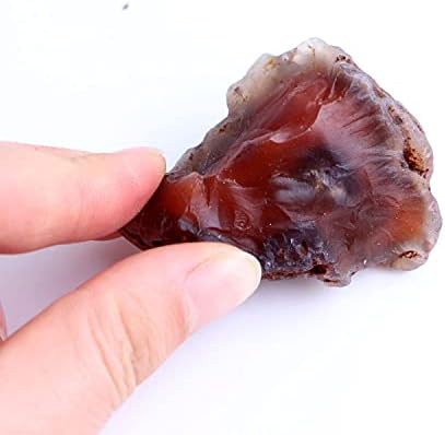 Binnanfang AC216 1pc 50-80g Prirodni afrički crveni smeđi agater poluvrijeme kamen neobrezan GEM Grube