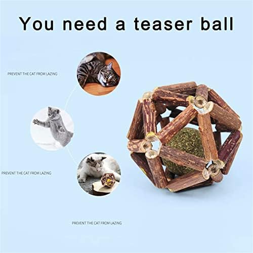 Lianyao Catnip Ball, Catnip Ball Cat Toys Interactive igračka za mački čišćenje Mačke Zube Healthy