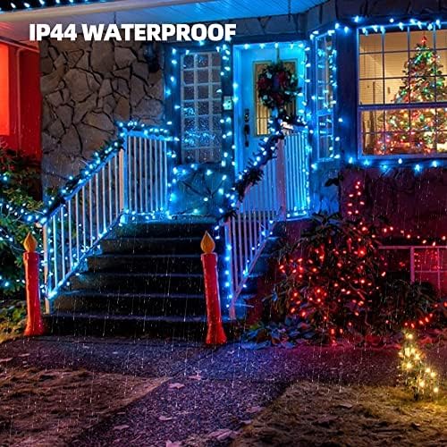 TW sjaj plava božićna svjetla, 20ft 100 grof sa žarnom nitima sa žarnom nitima, vodootporni božićni ukrasi