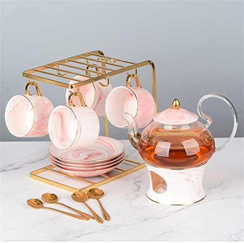 Houkai nordic cvjetni čaj set europski stil keramički otporni na toplotno otporno na toplinu kuhano voće časnog za grijanje