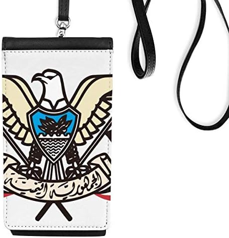Jemen nacionalni amblem seoski telefon novčanik torbica viseći mobilni torbica crnog džepa