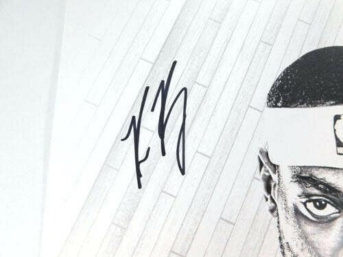 2019-2020 Bruce Brown potpisan 18 x 12 Detroit Pistons Basketball Lithograph Auto - autogramirani NBA fotografije