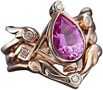 Ženski prstenovi Žene Angažovanje Prstenovi Moda Izvrsni dijamantski oblikovani dijamant Crveni cirkon za