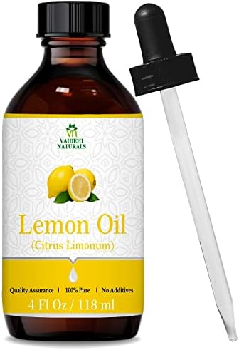 Vaidehi Naturals limunska trava ulje i limun esencijalno ulje čisto i prirodno sa kapljicama