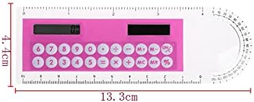 Cujux vladar Mini digitalni kalkulator 2 u 1 Kids Dobitni školski uredski pokloni Solarni respektari