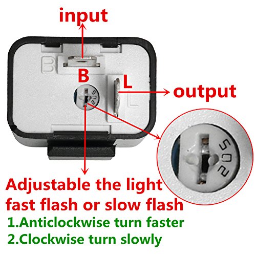 12V brzina podesiva 2-pin Direktna zamjena kompatibilna LED elektronički relej za fiksiranje i motocikl