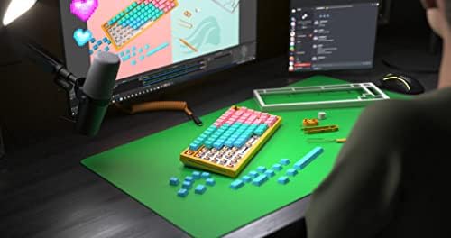 Sjajan kroma tipka Mousepad - 18x36 in. Zeleni ekran Pad za streaming, umjetnost, pansion, DIY