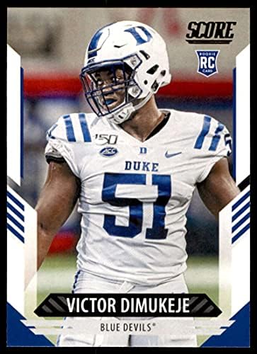 2021 Ocjena 397 Victor Dimukeje Rc Rookie Duke Blue Devils NFL fudbalska trgovačka kartica