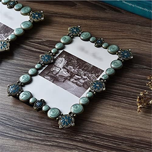 Gkmjki metalni Vintage okvir za fotografije Ornament dekoracija Doma ukrasi okvir za slike
