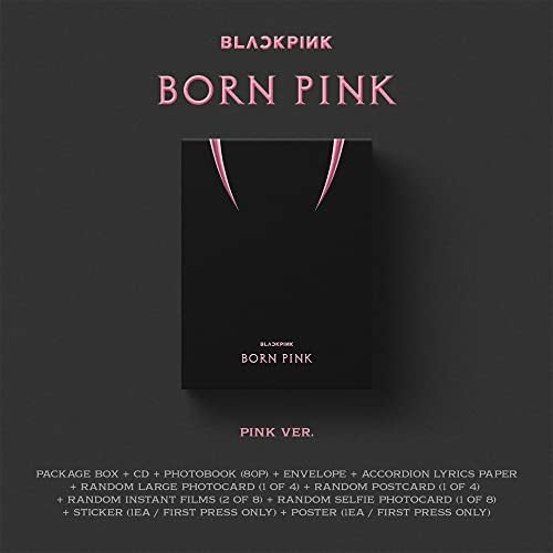 DRUGUS BORNPINK 2. album [rođen ružičasti] Set kutije [PINK VER.] + Prethodno valjani poster YGP0181