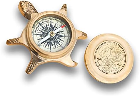 PORTHO Antique Flat kompas | Pronalaženje smjera | Zbirke antičkih poklona | Pokloni za rođendan,