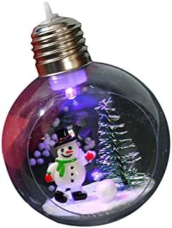 ihtha pogodan sa LED Božić Ball dekoracije ukrasi Party ukrasi Plastična svjetla ukras jasno za Božić i kugle