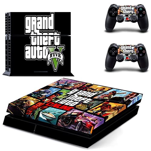 Za PS5 digitalne igre Grand GTA Theft i auto PS4 ili PS5 kožna naljepnica za PlayStation 4 ili 5 konzolu i kontrolere naljepnica Vinyl DUC-5301