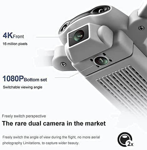 QAQQVQ sklopivi dron sa video kamerom za odrasle početnike, 1080p HD Mini Dron za djecu, FPV RC