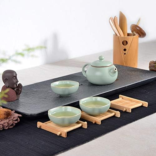 Doitool pripadnici za piće 10pcs bambus kvadratni pića podmetači čaj za čaj za topline izolacijski