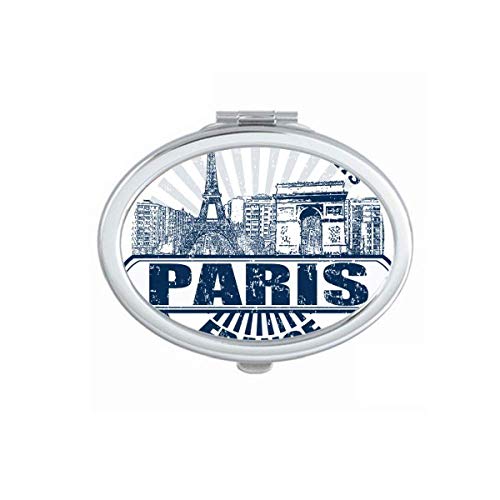 Pariz Francuska Zastava Eiffelov Toranj Arhitektura Ogledalo Prijenosni Preklopni Ručni Makeup Dvostruke Strane Naočare