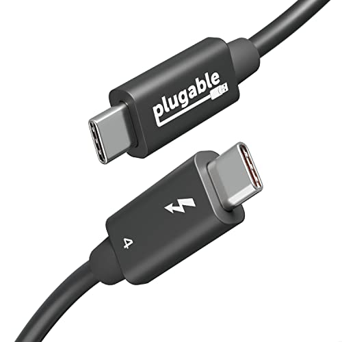 Thunderbolt 4 kabel sa punjenjem od 240W, Thunderbolt certificiran, 3,3 stopa, 1x 8k displej, 40 Gbps, kompatibilan sa USB4, Thunderbolt 3, USB-C - bez vozača