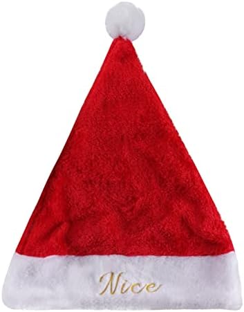Vezeni Božić šešir ukrasiti ne-dropable klasični crveni odmor Božić šešir