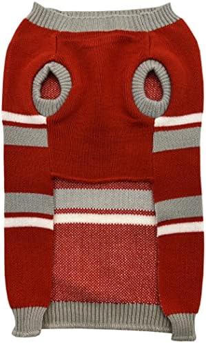 Pets First NCAA Alabama Crimson Tide Dog džemper, veličine male. Topli i udobni pleteni džemper za kućne