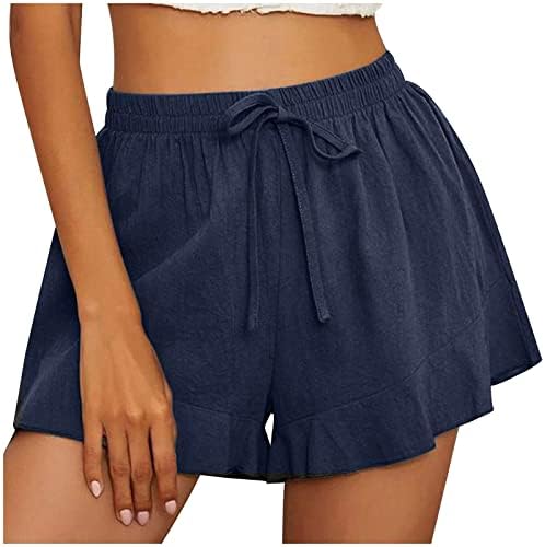 LMSXCT ženske ležerne pamučne kratke hlače Ljeto udobno plaže kratke hlače za izradu elastičnih