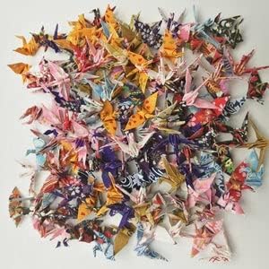 100 Origami papirna dizalica Wasin papir origami dizalica različiti uzorci 1,5 inča i 3 inča
