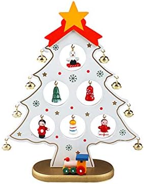 None-stoltop božićno drvce sa drvenim bazom DIY ne-marke-marke borove stablo za Božićni kućni stol Decor