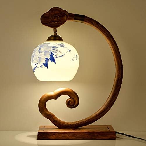Stjecanje mahagonija Nova kineska stolna svjetiljka dnevni boravak Spavaća soba Noćni svjetiljki Keramička