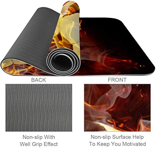 Siebzeh vatra gori Fudbal Premium debeli Yoga Mat Eco Friendly gumene zdravlje & amp; Fitness non Slip
