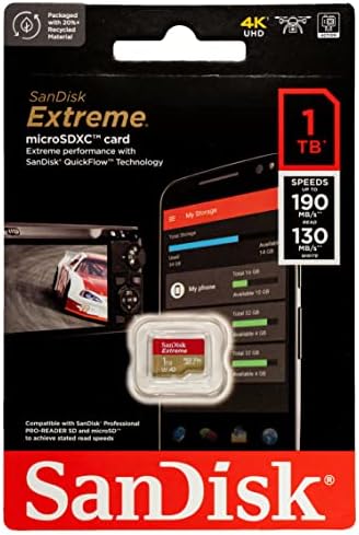 SanDisk Extreme 1TB memorijska kartica za GoPro akcionu kameru Hero 11 crna i Hero11 crna Mini V30