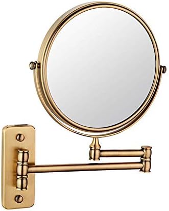 LIANXIAO-dvostrano 3x uvećanje proširivo ogledalo za kupatilo okretno sklopivo ogledalo za lepotu okruglog
