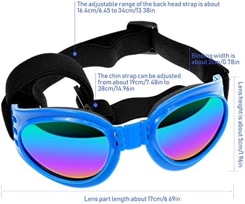 Naočare za pse, elegantne Cool pseće naočare za sunce, podesive vodootporne naočare za UV
