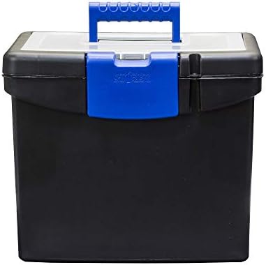 Storex prenosiva kutija za datoteke, sa XL poklopcem za skladištenje i ručkom za nošenje koji se može
