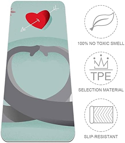 Siebzeh Elephant Background Premium Thick Yoga Mat Eco Friendly Rubber Health & amp; fitnes