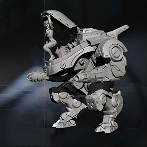 Goodmoel H110mm Sci-Fi Mecha Warrior smola figura Kit, Nesastavljene i neobojene minijature /