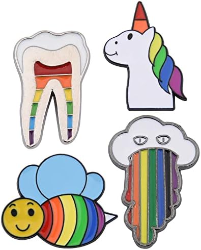Rainbow Pin Set Creative Lijep broš pinovi rever igle za pin za odjeću ruksački dekoracija šešira, smiješni pokloni nakita