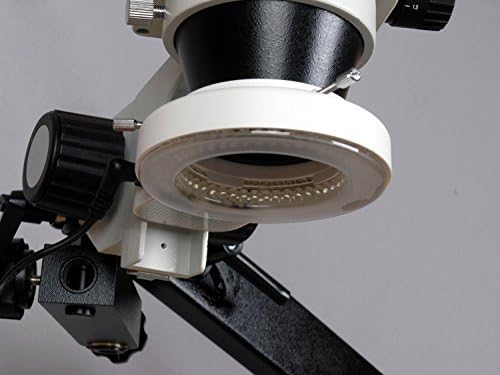 Amscope SM-8BZ-144S mikroskop stereo zumiranja, WH10x naočale, 3,5x-90x uvećanja, 0,7x-4,5x zumiranje Cilj, 144-sijalica