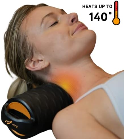 Mojiheat Roller 2, grijani valjak za bolove u stražnjem i vratu, odlična zamjena za vaš tradicionalni penaški valjak, čvrst za masažu dubokog tkiva, fizikalnu terapiju, oporavak vježbanja, za oporavak, mikrovalno