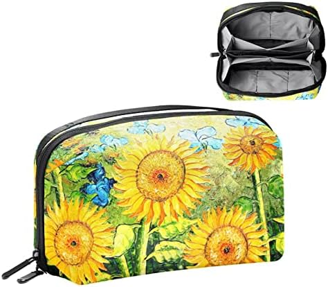 Torba za šminkanje suncokreta za torbicu prenosiva torba za organizatore putovanja za toaletne potrepštine