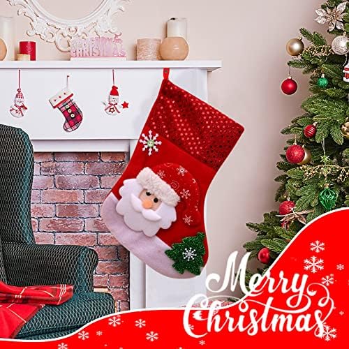 Čarape za bombone Božićne božićne butik torbe Male poklon čarape poklon haljina čarape