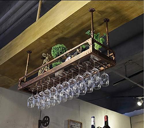LxDzxy vinski nosači, viseći nosač za vinski stakleni čaše za vinsko staklo, čaša čaša od čaša, staklo za stakleni proizvodi, kovano željezo, brončana, 6035cm