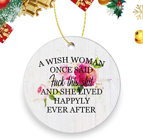 Slatka Božić ukrasi,Funny Božić Ornament, 3 inčni uspomena za prijatelje, porodica, blagoslov