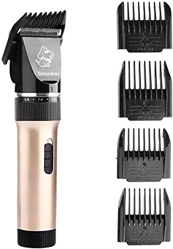 Sminiker Professional low Noise Rechargeable Cordless Cat Dog Horse Clippers Professional pet Clippers
